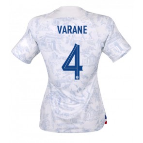Lacne Ženy Futbalové dres Francúzsko Raphael Varane #4 MS 2022 Krátky Rukáv - Preč